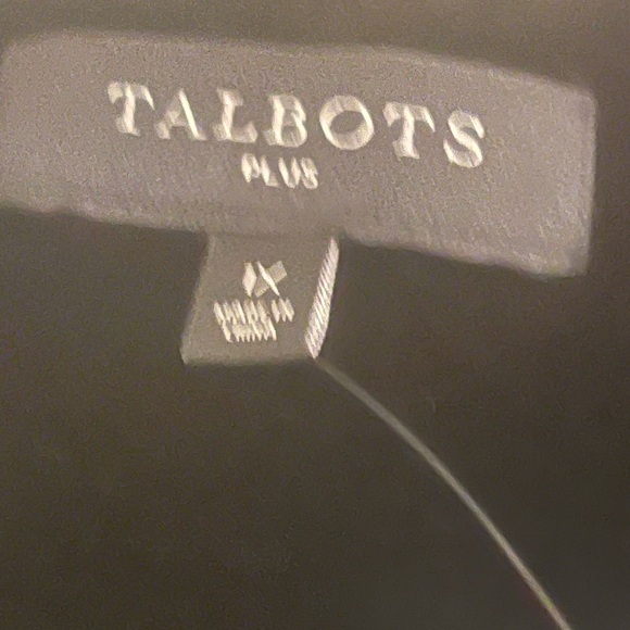 NWT Talbots Quilted Black Velvet Women's Jacket, 1X - Picture 3 of 6